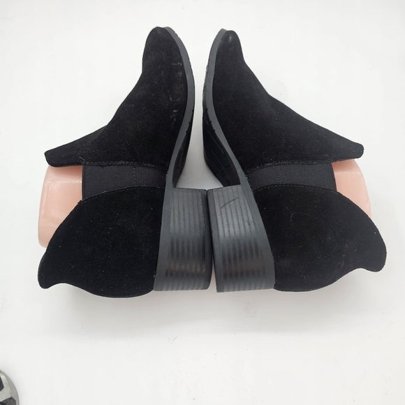 Kenneth Cole Reaction Side EZ-ON Ankle Booties Black Suede Women’s Size 9.5 - Picture 8 of 15